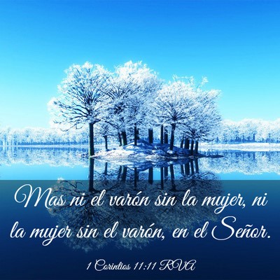 Picture 03 - 1 Corintios 11:11 RVA - Mas ni el varón sin la mujer, ni la mujer sin el - Bible Verse Picture