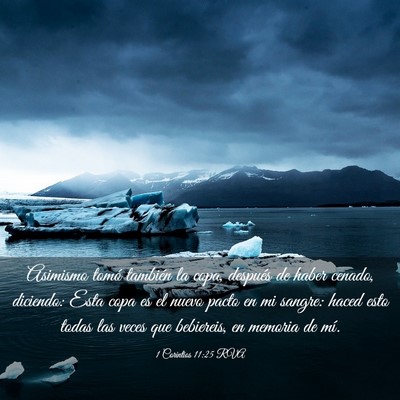 Picture 03 - 1 Corintios 11:25 RVA - Asimismo tomó también la copa, después de - Bible Verse Picture