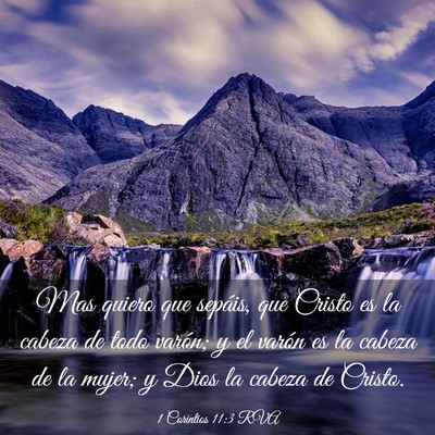 Picture 03 - 1 Corintios 11:3 RVA - Mas quiero que sepáis, que Cristo es la cabeza - Bible Verse Picture
