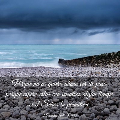 Picture 03 - 1 Corintios 16:7 RVA - Porque no os quiero ahora ver de paso; porque - Bible Verse Picture