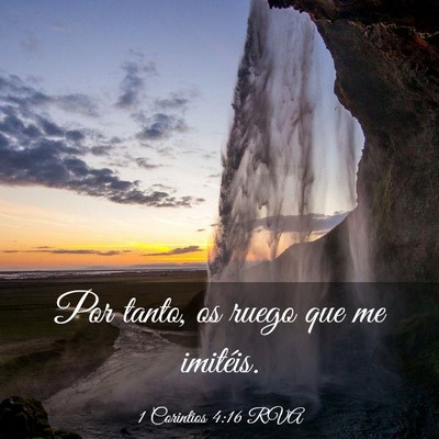 Picture 03 - 1 Corintios 4:16 RVA - Por tanto, os ruego que me - Bible Verse Picture