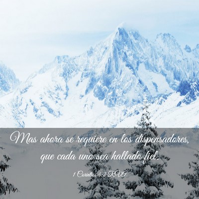 Picture 03 - 1 Corintios 4:2 RVA - Mas ahora se requiere en los dispensadores, que - Bible Verse Picture