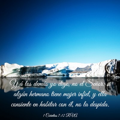 Picture 03 - 1 Corintios 7:12 RVA - Y á los demás yo digo, no el Señor: si algún - Bible Verse Picture