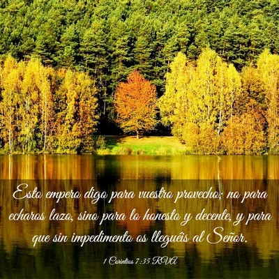 Picture 03 - 1 Corintios 7:35 RVA - Esto empero digo para vuestro provecho; no para - Bible Verse Picture
