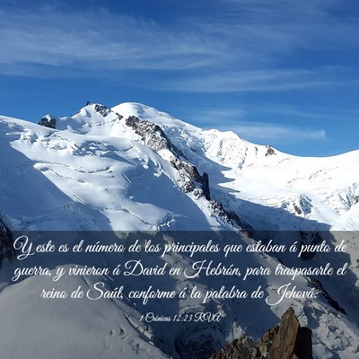 Picture 03 - 1 Crónicas 12:23 RVA - Y este es el número de los principales que - Bible Verse Picture