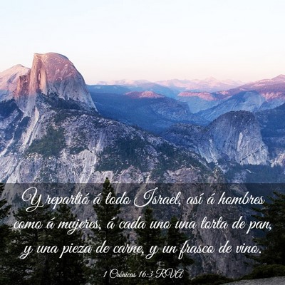 Picture 03 - 1 Crónicas 16:3 RVA - Y repartió á todo Israel, así á hombres como - Bible Verse Picture
