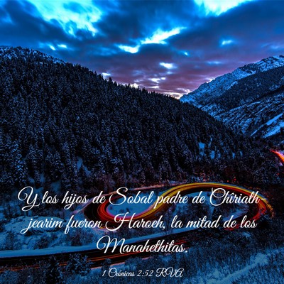 Picture 03 - 1 Crónicas 2:52 RVA - Y los hijos de Sobal padre de Chîriath-jearim - Bible Verse Picture
