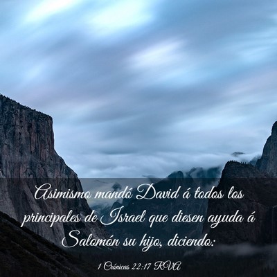 Picture 03 - 1 Crónicas 22:17 RVA - Asimismo mandó David á todos los principales de - Bible Verse Picture