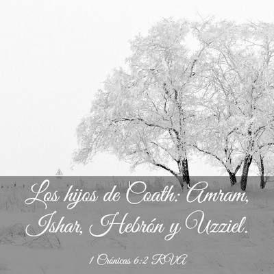 Picture 03 - 1 Crónicas 6:2 RVA - Los hijos de Coath: Amram, Ishar, Hebrón y - Bible Verse Picture