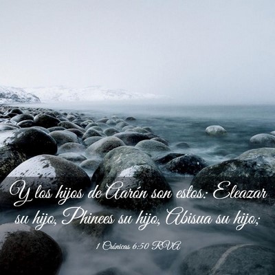 Picture 03 - 1 Crónicas 6:50 RVA - Y los hijos de Aarón son estos: Eleazar su hijo, - Bible Verse Picture