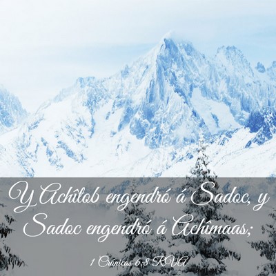 Picture 03 - 1 Crónicas 6:8 RVA - Y Achîtob engendró á Sadoc, y Sadoc engendró - Bible Verse Picture