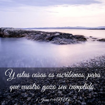 Picture 03 - 1 Juan 1:4 RVA - Y estas cosas os escribimos, para que vuestro - Bible Verse Picture