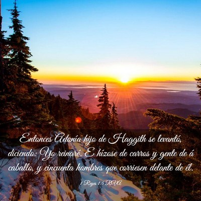 Picture 03 - 1 Reyes 1:5 RVA - Entonces Adonía hijo de Haggith se levantó, - Bible Verse Picture
