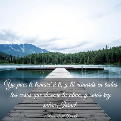 Picture 03 - 1 Reyes 11:37 RVA - Yo pues te tomaré á ti, y tú reinarás en - Bible Verse Picture