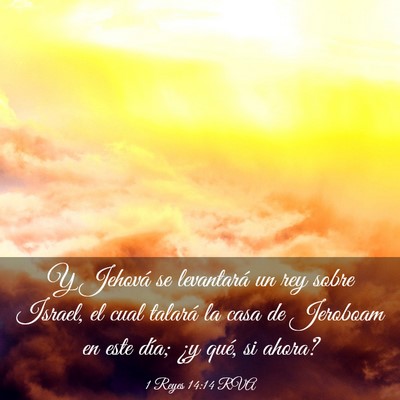 Picture 03 - 1 Reyes 14:14 RVA - Y Jehová se levantará un rey sobre Israel, el - Bible Verse Picture