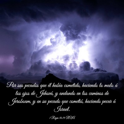 Picture 03 - 1 Reyes 16:19 RVA - Por sus pecados que él había cometido, haciendo - Bible Verse Picture