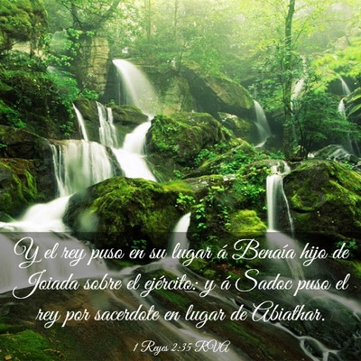 Picture 03 - 1 Reyes 2:35 RVA - Y el rey puso en su lugar á Benaía hijo de - Bible Verse Picture