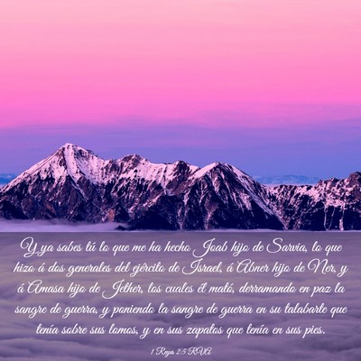 Picture 03 - 1 Reyes 2:5 RVA - Y ya sabes tú lo que me ha hecho Joab hijo de - Bible Verse Picture