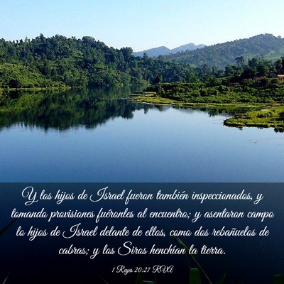 Picture 03 - 1 Reyes 20:27 RVA - Y los hijos de Israel fueron también - Bible Verse Picture