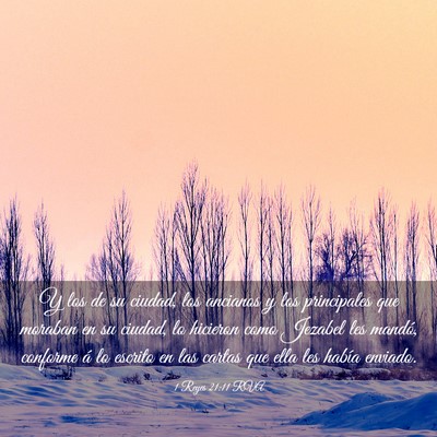 Picture 03 - 1 Reyes 21:11 RVA - Y los de su ciudad, los ancianos y los - Bible Verse Picture