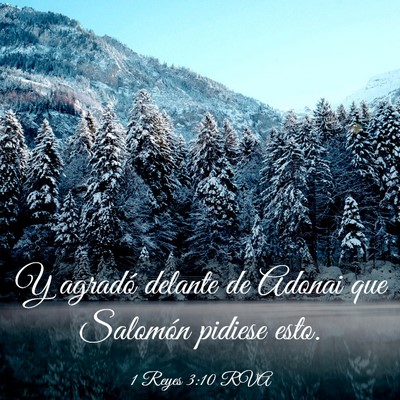 Picture 03 - 1 Reyes 3:10 RVA - Y agradó delante de Adonai que Salomón pidiese - Bible Verse Picture