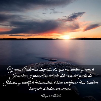 Picture 03 - 1 Reyes 3:15 RVA - Y como Salomón despertó, vió que era sueño: y - Bible Verse Picture