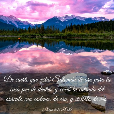 Picture 03 - 1 Reyes 6:21 RVA - De suerte que vistió Salomón de oro puro la - Bible Verse Picture
