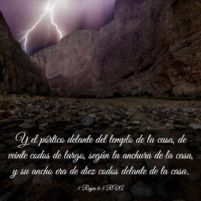 Picture 03 - 1 Reyes 6:3 RVA - Y el pórtico delante del templo de la casa, de - Bible Verse Picture