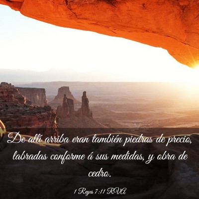 Picture 03 - 1 Reyes 7:11 RVA - De allí arriba eran también piedras de precio, - Bible Verse Picture