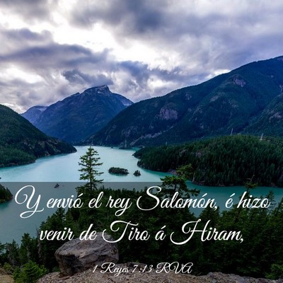 Picture 03 - 1 Reyes 7:13 RVA - Y envió el rey Salomón, é hizo venir de Tiro - Bible Verse Picture