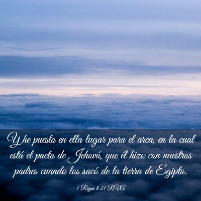 Picture 03 - 1 Reyes 8:21 RVA - Y he puesto en ella lugar para el arca, en la - Bible Verse Picture