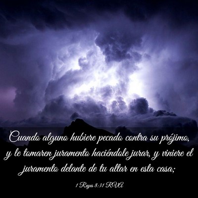 Picture 03 - 1 Reyes 8:31 RVA - Cuando alguno hubiere pecado contra su prójimo, - Bible Verse Picture