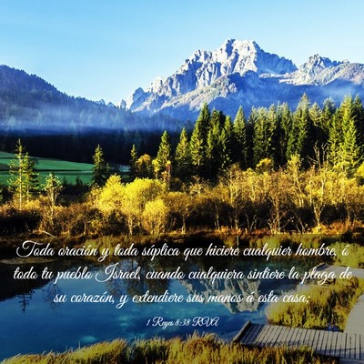 Picture 03 - 1 Reyes 8:38 RVA - Toda oración y toda súplica que hiciere - Bible Verse Picture