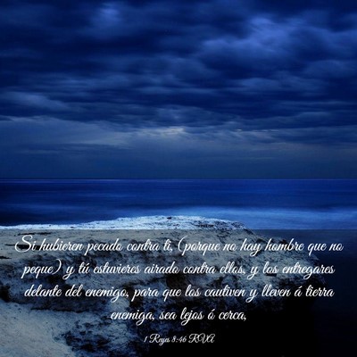 Picture 03 - 1 Reyes 8:46 RVA - Si hubieren pecado contra ti, (porque no hay - Bible Verse Picture