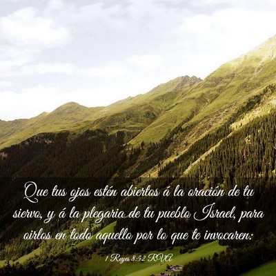 Picture 03 - 1 Reyes 8:52 RVA - Que tus ojos estén abiertos á la oración de tu - Bible Verse Picture