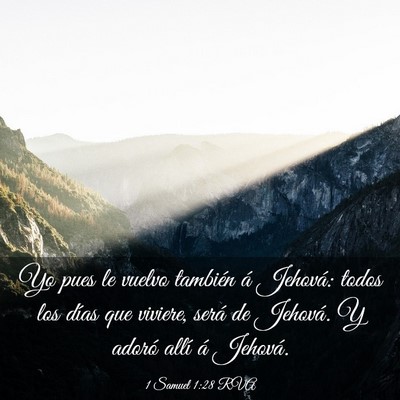 Picture 03 - 1 Samuel 1:28 RVA - Yo pues le vuelvo también á Jehová: todos los - Bible Verse Picture