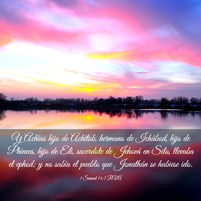 Picture 03 - 1 Samuel 14:3 RVA - Y Achîas hijo de Achîtob, hermano de Ichâbod, - Bible Verse Picture