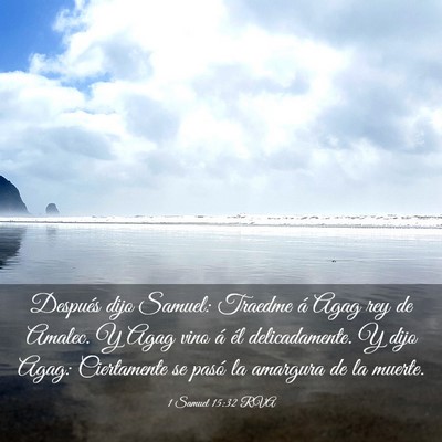 Picture 03 - 1 Samuel 15:32 RVA - Después dijo Samuel: Traedme á Agag rey de - Bible Verse Picture