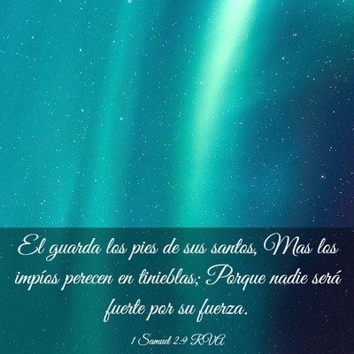 Picture 03 - 1 Samuel 2:9 RVA - El guarda los pies de sus santos, Mas los impíos - Bible Verse Picture