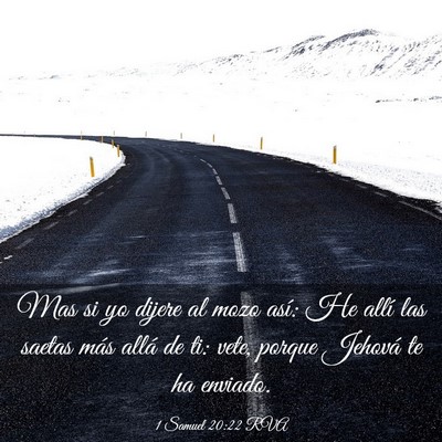 Picture 03 - 1 Samuel 20:22 RVA - Mas si yo dijere al mozo así: He allí las - Bible Verse Picture