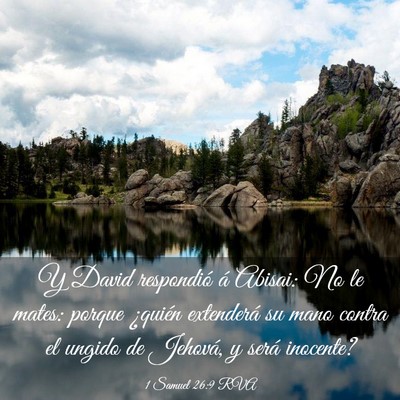 Picture 03 - 1 Samuel 26:9 RVA - Y David respondió á Abisai: No le mates: porque - Bible Verse Picture