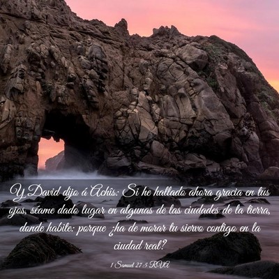 Picture 03 - 1 Samuel 27:5 RVA - Y David dijo á Achîs: Si he hallado ahora - Bible Verse Picture