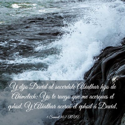 Picture 03 - 1 Samuel 30:7 RVA - Y dijo David al sacerdote Abiathar hijo de - Bible Verse Picture