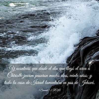 Picture 03 - 1 Samuel 7:2 RVA - Y aconteció que desde el día que llegó el arca - Bible Verse Picture