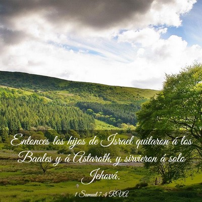 Picture 03 - 1 Samuel 7:4 RVA - Entonces los hijos de Israel quitaron á los - Bible Verse Picture