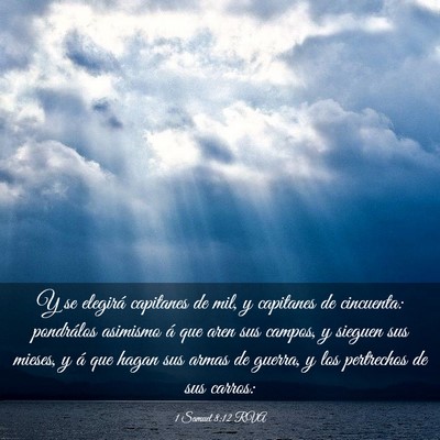 Picture 03 - 1 Samuel 8:12 RVA - Y se elegirá capitanes de mil, y capitanes de - Bible Verse Picture