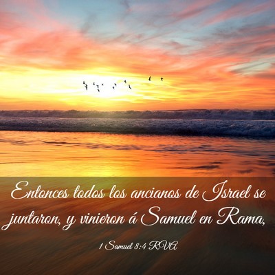 Picture 03 - 1 Samuel 8:4 RVA - Entonces todos los ancianos de Israel se - Bible Verse Picture