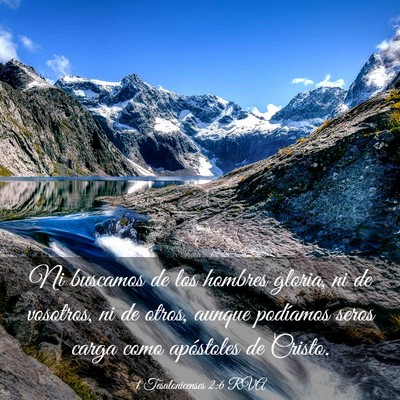 Picture 03 - 1 Tesalonicenses 2:6 RVA - Ni buscamos de los hombres gloria, ni de - Bible Verse Picture