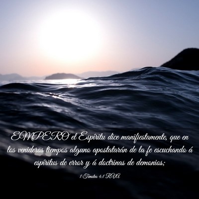Picture 03 - 1 Timoteo 4:1 RVA - EMPERO el Espíritu dice manifiestamente, que en - Bible Verse Picture