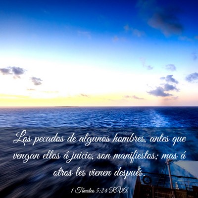 Picture 03 - 1 Timoteo 5:24 RVA - Los pecados de algunos hombres, antes que vengan - Bible Verse Picture
